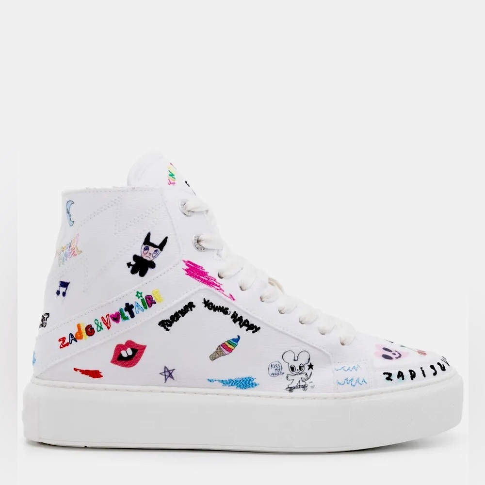 Zadig & Voltaire Flash Chunky High-Top Sneakers New size 7US/38FR Humberto Cruz